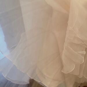 Elegant Cream Ruffled Skirt